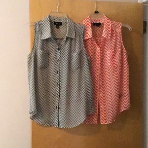 Two short sleeve summer blouses